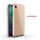 For iPhone XR TPU Double-color Shockproof Protective Case(Pink) - 2