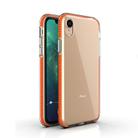 For iPhone XR TPU Double-color Shockproof Protective Case(Orange) - 1