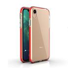 For iPhone XR TPU Double-color Shockproof Protective Case(Red) - 1