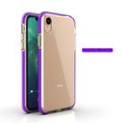 For iPhone XR TPU Double-color Shockproof Protective Case(Purple) - 2