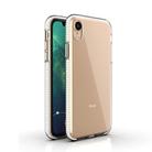 For iPhone XR TPU Double-color Shockproof Protective Case(White) - 1