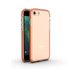 For iPhone 8 & 7 TPU Double-color Shockproof Protective Case(Orange) - 1