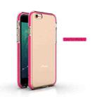 For iPhone 6 TPU Double-color Shockproof Protective Case(Rose Red) - 2