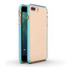 For iPhone 8 Plus & 7 Plus TPU Double-color Shockproof Protective Case(Sky Blue) - 1