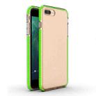 For iPhone 8 Plus & 7 Plus TPU Double-color Shockproof Protective Case(Fresh Green) - 1