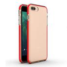 For iPhone 8 Plus & 7 Plus TPU Double-color Shockproof Protective Case(Red) - 1