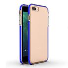 For iPhone 8 Plus & 7 Plus TPU Double-color Shockproof Protective Case(Blue) - 1