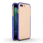 For iPhone 8 Plus & 7 Plus TPU Double-color Shockproof Protective Case(Blue) - 1