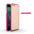 For iPhone 6 Plus TPU Double-color Shockproof Protective Case(Rose Red) - 2