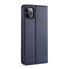 For iPhone 12 Pro Max AZNS Magnetic Calf Texture Horizontal Flip Leather Case with Card Slots & Holder & Wallet(Dark Blue) - 3