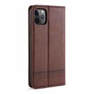 For iPhone 12 mini AZNS Magnetic Calf Texture Horizontal Flip Leather Case with Card Slots & Holder & Wallet(Dark Brown) - 3