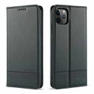 For iPhone 12 mini AZNS Magnetic Calf Texture Horizontal Flip Leather Case with Card Slots & Holder & Wallet(Dark Green) - 1