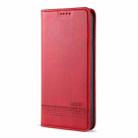 For iPhone 11 Pro Max AZNS Magnetic Calf Texture Horizontal Flip Leather Case with Card Slots & Holder & Wallet(Red) - 2