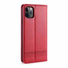 For iPhone 11 Pro Max AZNS Magnetic Calf Texture Horizontal Flip Leather Case with Card Slots & Holder & Wallet(Red) - 3