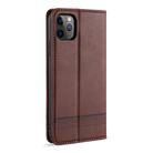 For iPhone 11 AZNS Magnetic Calf Texture Horizontal Flip Leather Case with Card Slots & Holder & Wallet(Dark Brown) - 3