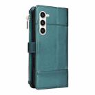 For Samsung Galaxy S23+ 5G Crossbody Strap RFID Blocking Zipper Wallet Leather Phone Case(Green) - 3