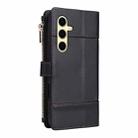 For Samsung Galaxy S24 FE 5G Crossbody Strap RFID Blocking Zipper Wallet Leather Phone Case(Black) - 3