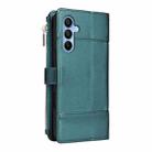 For Samsung Galaxy A15 5G Crossbody Strap RFID Blocking Zipper Wallet Leather Phone Case(Green) - 3