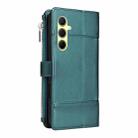 For Samsung Galaxy A55 5G Crossbody Strap RFID Blocking Zipper Wallet Leather Phone Case(Green) - 3