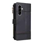 For Samsung Galaxy A56 5G Crossbody Strap RFID Blocking Zipper Wallet Leather Phone Case(Black) - 3