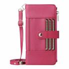 For Samsung Galaxy A56 5G Crossbody Strap RFID Blocking Zipper Wallet Leather Phone Case(Red) - 2