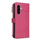 For Samsung Galaxy A56 5G Crossbody Strap RFID Blocking Zipper Wallet Leather Phone Case(Red) - 3