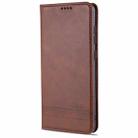 For Samsung Galaxy A21s AZNS Magnetic Calf Texture Horizontal Flip Leather Case with Card Slots & Holder & Wallet(Dark Brown) - 2