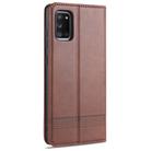For Samsung Galaxy A31 AZNS Magnetic Calf Texture Horizontal Flip Leather Case with Card Slots & Holder & Wallet(Dark Brown) - 2