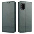 For Samsung Galaxy A31 AZNS Magnetic Calf Texture Horizontal Flip Leather Case with Card Slots & Holder & Wallet(Dark Green) - 1
