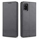 For Samsung Galaxy A31 AZNS Magnetic Calf Texture Horizontal Flip Leather Case with Card Slots & Holder & Wallet(Black) - 1