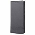 For Samsung Galaxy A31 AZNS Magnetic Calf Texture Horizontal Flip Leather Case with Card Slots & Holder & Wallet(Black) - 2