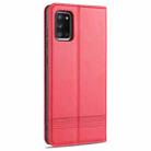 For Samsung Galaxy A41 AZNS Magnetic Calf Texture Horizontal Flip Leather Case with Card Slots & Holder & Wallet(Red) - 3
