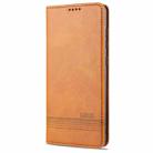 For Samsung Galaxy A51 AZNS Magnetic Calf Texture Horizontal Flip Leather Case with Card Slots & Holder & Wallet(Light Brown) - 2