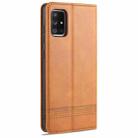 For Samsung Galaxy A51 AZNS Magnetic Calf Texture Horizontal Flip Leather Case with Card Slots & Holder & Wallet(Light Brown) - 3