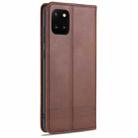 For Samsung Galaxy Note 10 Lite AZNS Magnetic Calf Texture Horizontal Flip Leather Case with Card Slots & Holder & Wallet(Dark Brown) - 3