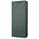 For Samsung Galaxy Note 10 Lite AZNS Magnetic Calf Texture Horizontal Flip Leather Case with Card Slots & Holder & Wallet(Dark Green) - 2