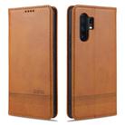 For vivo X30 / X30 Pro AZNS Magnetic Calf Texture Horizontal Flip Leather Case with Card Slots & Holder & Wallet(Light Brown) - 1