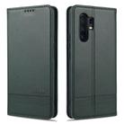 For vivo X30 / X30 Pro AZNS Magnetic Calf Texture Horizontal Flip Leather Case with Card Slots & Holder & Wallet(Dark Green) - 1