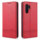For vivo X30 / X30 Pro AZNS Magnetic Calf Texture Horizontal Flip Leather Case with Card Slots & Holder & Wallet(Red) - 1