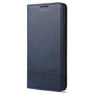 For vivo X50 / X50 Pro AZNS Magnetic Calf Texture Horizontal Flip Leather Case with Card Slots & Holder & Wallet(Dark Blue) - 2