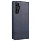 For vivo X50 / X50 Pro AZNS Magnetic Calf Texture Horizontal Flip Leather Case with Card Slots & Holder & Wallet(Dark Blue) - 3