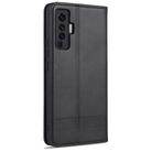 For vivo X50 / X50 Pro AZNS Magnetic Calf Texture Horizontal Flip Leather Case with Card Slots & Holder & Wallet(Black) - 3