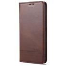 For vivo Y50 AZNS Magnetic Calf Texture Horizontal Flip Leather Case with Card Slots & Holder & Wallet(Dark Brown) - 2