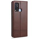 For vivo Y50 AZNS Magnetic Calf Texture Horizontal Flip Leather Case with Card Slots & Holder & Wallet(Dark Brown) - 3