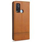 For vivo Y50 AZNS Magnetic Calf Texture Horizontal Flip Leather Case with Card Slots & Holder & Wallet(Light Brown) - 3