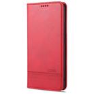 For vivo Y50 AZNS Magnetic Calf Texture Horizontal Flip Leather Case with Card Slots & Holder & Wallet(Red) - 2