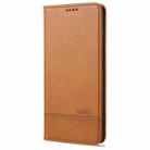 For vivo Z6 AZNS Magnetic Calf Texture Horizontal Flip Leather Case with Card Slots & Holder & Wallet(Light Brown) - 2