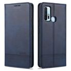 For vivo Z6 AZNS Magnetic Calf Texture Horizontal Flip Leather Case with Card Slots & Holder & Wallet(Dark Blue) - 1