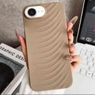 For iPhone 16e Water Ripples TPU Phone Case(Desert Gold) - 1