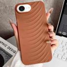 For iPhone 16e Water Ripples TPU Phone Case(Brown) - 1